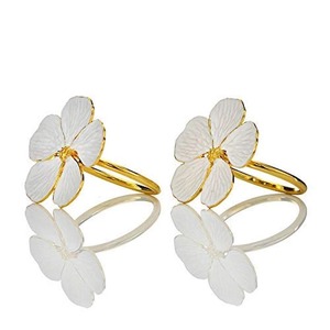 Modern Metal Napkin Rings Circle Shape 4.5 Cm Width Durable Wedding <b>Table</b> Decoration - Product Image 2