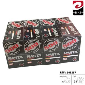 Rasta Tubes 500 Pezzi Cartine per Sigarette Accessori per Fumatori - Product Image 1