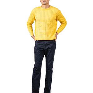 เสื้อสเวตเตอร์ผู้ชายแบบใหม่ ระบายอากาศได้ดี เสื้อไหมพรมคอโอ แขนยาว สีพื้น ทรงหลวม สำหรับฤดูหนาว รับสั่งทำ - Product Image 2