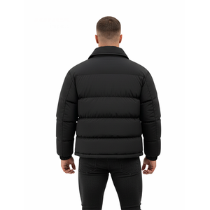 Chaqueta acolchada extragrande para hombre, abrigo de invierno cálido con cierre de botones a presión, abrigo acolchado grueso, ropa de calle informal - Product Image 5