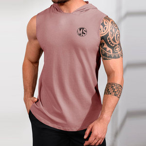 2026 Factory Direct Supply Low Moq <b>Men</b> Gym <b>Hoodies</b> Cotton Blended Stretchy Fabric <b>Men</b> Gym <b>Hoodies</b> - Product Image 1