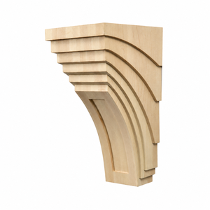Solid Wood Corbel Carved Wooden Bracket Decorative Support for Wall Shelf Window Doorway Architectural Home Decoration - Product Image 1