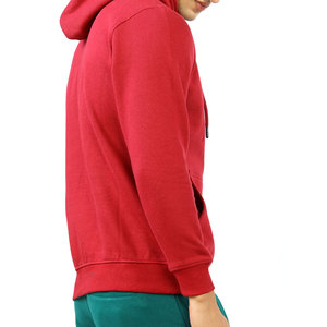 เสื้อฮู้ดดี้ลำลองผู้ชาย ผ้าโพลีเอสเตอร์ 65% ผ้าฝ้าย 35% น้ำหนัก 500 กรัม ทรงบ็อกซี่ ผ้าถักแบบเฟรนช์นิต ทรงพองสูง สำหรับฤดูใบไม้ร่วง สีพื้น ผลิตตามแบบ OEM - Product Image 5