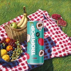 TropiPOP Premium, Bebida de Jugo Espumoso con Sabor a Frutas Vietnamitas, Esterilizado, Certificado HACCP, NFC, Puré, Marca Privada OEM, 100% Natural - Product Image 1
