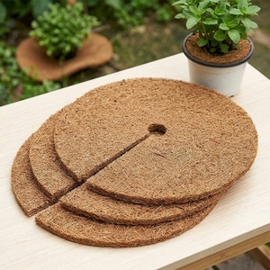 Cobertura de Fibra de Coco Ecológica - Marca Internacional Origen Tamil Nadu - Suministros de Jardinería que Ahorran Espacio para el Cuidado de Plantas de Interior y Exterior - Product Image 1