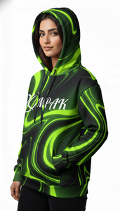 เสื้อฮู้ดดี้โอเวอร์ไซส์สไตล์คนเมือง พิมพ์ลายแบบ Sublimation ทั่วตัว สำหรับแบรนด์แฟชั่นไลฟ์สไตล์ลำลอง - Product Image 4