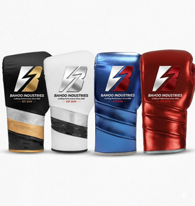 Wholesale High Quality Shiny MMA Boxing Gloves Metallic Leather Professional Training Mitts Custom Logo Fight Gear - Product Image 1