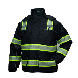 เสื้อแจ็คเก็ตยามรักษาความปลอดภัยแบบใหม่ บริการ OEM คุณภาพสูง สีพื้น - Product Image 2