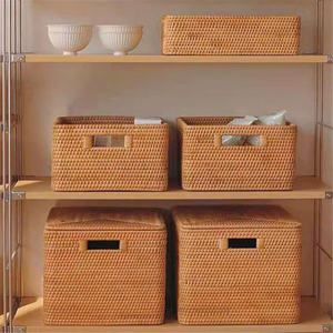 ถาดเสิร์ฟหวายสานมือ ถาดเสิร์ฟอาหารหวายธรรมชาติ ชุดถาดสำหรับตกแต่งบ้าน ร้านอาหาร และการใช้งานในธุรกิจบริการและความต้อนรับ - Product Image 5