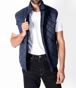 Custom Logo Puffer <b>Gilet</b> Jacket for Men <b>Women</b> Water Resistant Fabric Stand Collar Private Label Wholesale Manufacturer - Product Image 6