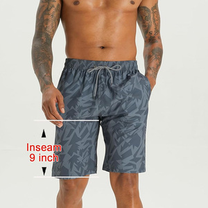 Men's Geometric Print Quick Dry Anti-UV Breathable <b>Swim</b> Shorts with Pockets Drawstring Waist Casual Board Shorts - Product Image 2