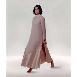 Tunica Lunga in Georgette Molto Richiesta per Matrimoni e Feste, Disponibile a Prezzo Conveniente, Abito da Donna - Product Image 1