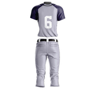 2026 Softball Uniforms Customized Baseball Uniforms Custom Men's Baseball & Softball Wear Set Crewneck Button <b>down</b> Shirt & <b>Pants</b> - Product Image 2