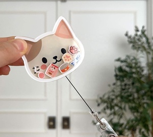 Llavero de acrílico con diseño de gato, personalizado, al por mayor, tendencia de moda 2026, regalo - Product Image 2