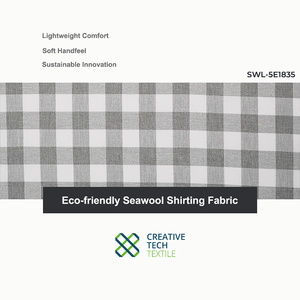 Tela ecológica SWL-5E1835 lista para el futuro, inspirada en la naturaleza marina, hecha de PET/Poliéster=20/80, ideal para ropa de trabajo con protección solar. - Product Image 6