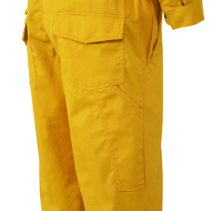 Overol de Trabajo para Hombre con Franjas Reflectantes de Alta Visibilidad, Cuello con Botones, Poliéster, Ropa de Seguridad, Estilo Casual - Product Image 3