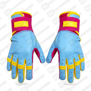 ถุงมือตีเบสบอลหนังแท้ Cabretta 100% ระบายอากาศได้ดี น้ำหนักเบา กันลื่น ผลิตตามสั่ง สำหรับมือซ้าย-ขวา - Product Image 2