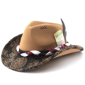 Elegante Sombrero Vaquero de Cuero Estilo Western - Moderno, Informal, para Pesca, Invierno, Fiestas, Viajes, Unisex - Product Image 4
