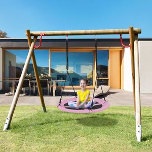Altalena da Giardino Regolabile con Design Rotondo - Product Image 2