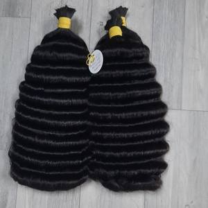 Extensiones de Cabello Camboyano Virgen al por Mayor - Cabello Natural Negro Rizado Profundo a Granel Sin Químicos - Product Image 1