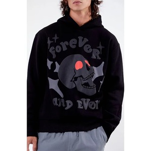 Sweat à capuche streetwear personnalisé pour hommes, femmes et unisexe, impression sérigraphique, impression en relief, personnalisation de la marque, fournisseur mondial, sweats à capuche avec impression en relief - Product Image 1
