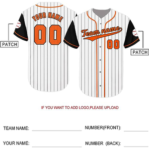 Nouvelles tenues de baseball pour hommes adultes, respirantes, séchage rapide, 100% polyester, haute qualité, personnalisables pour la vente en ligne - Product Image 4