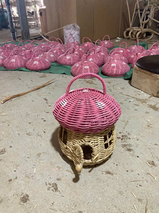 New trend rattan mushroom storage basket make in Vietnam with wholesale price for kid make in Vietnam with wholesale price - Product Image 2