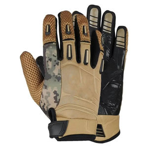 Gants tactiles en cuir personnalisés de haute qualité pour la conduite en extérieur, gants tactiques à doigts complets, respirants, avec protection en caoutchouc - Product Image 2