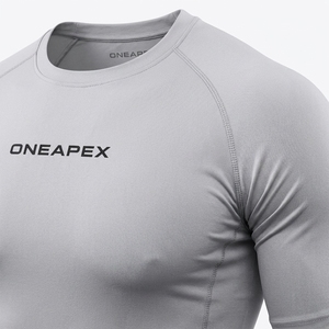 <b>Men</b> <b>Compression</b> T <b>Shirt</b> Short Sleeve Athletic Gym Training Sportswear Custom Logo Fitness Running Workout <b>Shirt</b> - Product Image 3