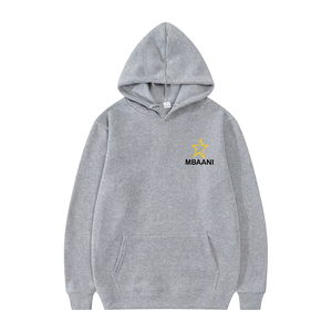 Sweat-shirt à capuche bleu marine pour homme Mbaani, coupe classique, logo étoile brodé, vêtement décontracté pour l'automne 2026, en vente - Product Image 5