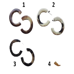 High Quality <b>Cuff</b> <b>Earrings</b> with Wings Design Classic Style for Women's Wedding Use horn & Material Natural Crafts - Product Image 1