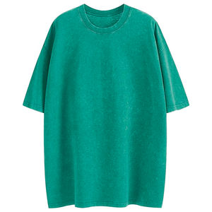 เสื้อยืดผู้หญิงไซส์ใหญ่แบบย้อมสีเอซิด ผลิตตามสั่ง (OEM) คอโอเวอร์ไซส์ สำหรับผู้หญิง ราคาขายส่ง - Product Image 4