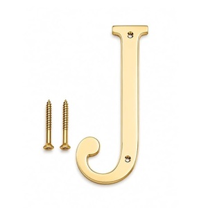 Letra Q con tornillos, letra dorada del alfabeto para el hogar, oficina, hotel, placa con nombre, letrero de pared, letrero para puerta, decoración de metal resistente al óxido - Product Image 5