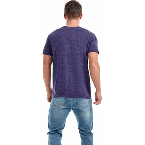 T-shirt col V dernier cri, 100% coton, t-shirt homme tendance à manches courtes, t-shirt homme été, logo personnalisé - Product Image 3