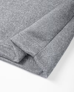 Men's Long Sleeve O-Neck T-Shirt Gray Regular Fit Casual Knitted Jersey Breathable Solid Color Regular Length Quick Dry 180g - Product Image 6