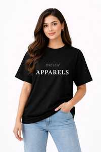 เสื้อยืดผู้หญิงฤดูร้อน สีกรมท่า ผ้าฝ้ายนุ่ม สวมใส่สบาย แขนสั้น ระบายอากาศได้ดี คุณภาพสูง ปรับแต่งได้ แฟชั่นทันสมัย คอกลม ทรงหลวม - Product Image 2