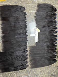 Yaki vierge cambodgien vague de corps naturel non transformé faisceaux de cheveux bruts faisceaux de tissage de cheveux humains faisceaux de cheveux vietnamiens bouclés profonds - Product Image 6