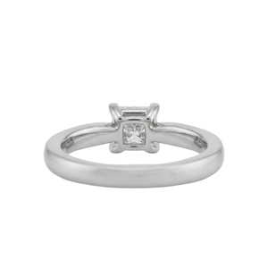 Anillo de Compromiso y Boda de Plata de Ley 925 con Moissanita, Corte Princesa, Engaste de Garras, Solitario, para Mujer, Regalo - Product Image 3