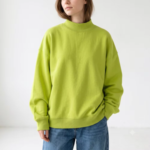 Women Oversized Mock Neck Fleece Streetwear <b>Sweatshirt</b> <b>Tie</b> <b>Dye</b> Front Superior Brushed Fabric Premium Comfort Custom - Product Image 1