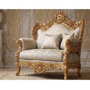 Ensemble de canapés sculptés en feuilles dorées de style arabe-persan, classique, 7 places, meubles de salon, acheter un ensemble de canapés sur mesure pour la maison, USA - Product Image 3