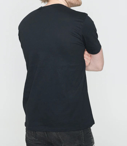 Camiseta con cuello redondo, personalizada, para hombre, talla grande, holgada, estampada, al por mayor, lavado claro, 100% algodón - Product Image 4