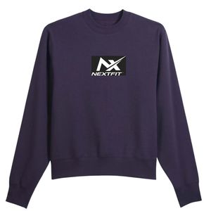 เสื้อสเวตเชิ้ตคอกลมผ้าฝ้ายรีไซเคิลสำหรับผู้ชาย สวมใส่สบาย ยั่งยืน ทนทาน พร้อมปลายแขนเสื้อแบบริบ เหมาะสำหรับทำงาน เล่นกีฬา และแฟชั่นประจำวัน - Product Image 1