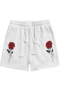 <b>Men's</b> 100% Cotton Flame Graphic Beach Pants Silk Screen Printed Quick-Drying Eco-Friendly Swimming <b>Trunks</b> - Product Image 2