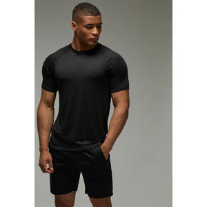 Conjunto de 2 piezas de shorts deportivos de algodón transpirable para hombre, estilo streetwear, con estampado gráfico, lavado ácido, venta al por mayor, peso pesado - Product Image 4