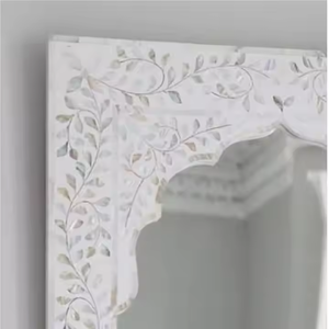 Espejo de pared con incrustaciones de hueso hecho a mano de lujo, espejo con incrustaciones de hueso de alta calidad más vendido. - Product Image 3