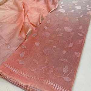Tela de Chifón Bordada Malty Dobby, 100% Poliéster, Transpirable, Ecológica, para Bodas, Color Personalizado, Suministro Textil, Exportaciones - Product Image 6