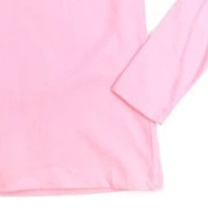 T-shirt décontracté en coton rose clair à manches longues avec imprimé graphique et numéro vert, col rond, hauts de mode pour femmes, vêtements de printemps pour tous les jours - Product Image 4