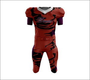 Maillot de football American Powerhouse Game-Day, maillot de champion de la fierté nationale, rouge, blanc et bleu - Product Image 1