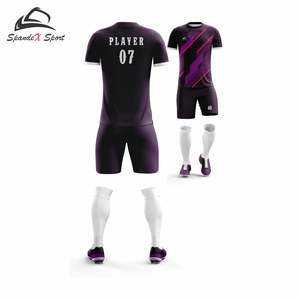 Uniformes de Fútbol Personalizados 100% Poliéster con Mangas Cortas, Diseño Sublimado, Tela Transpirable para tu Equipo, OEM ODM, CAMISETA DE FÚTBOL - Product Image 5