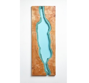Tabla de Cortar de Madera y Resina Epoxi Premium para Hogares Modernos, Tabla de Cortar de Madera y Resina Hecha a Mano para Cocina y Restaurante - Product Image 1